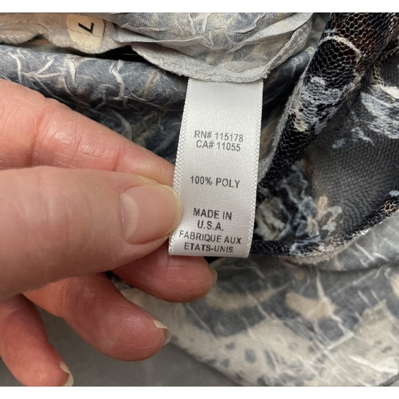 Komarov Fairy Goth Dress Womens L Moody Crinkle Lace Neck Witchy Romantic - Picture 4 of 9